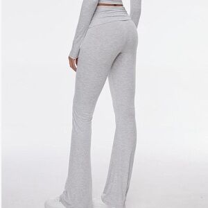 Brandy Melville Light Gray Flare Pants